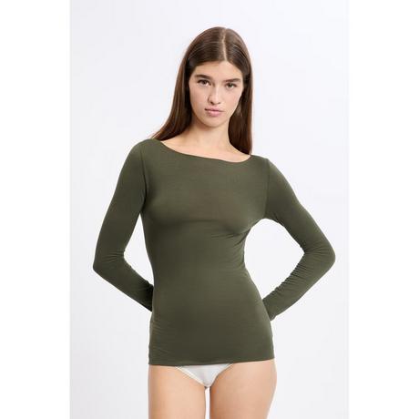 Etam Langarm Thermal T-Shirt Bootsausschnitt  