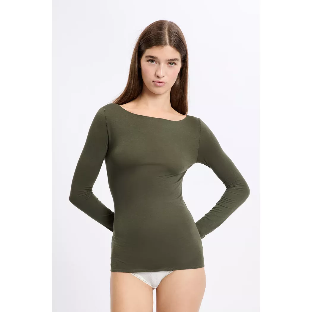 Etam - T-Shirt, für Damen, Khaki, Größe M
