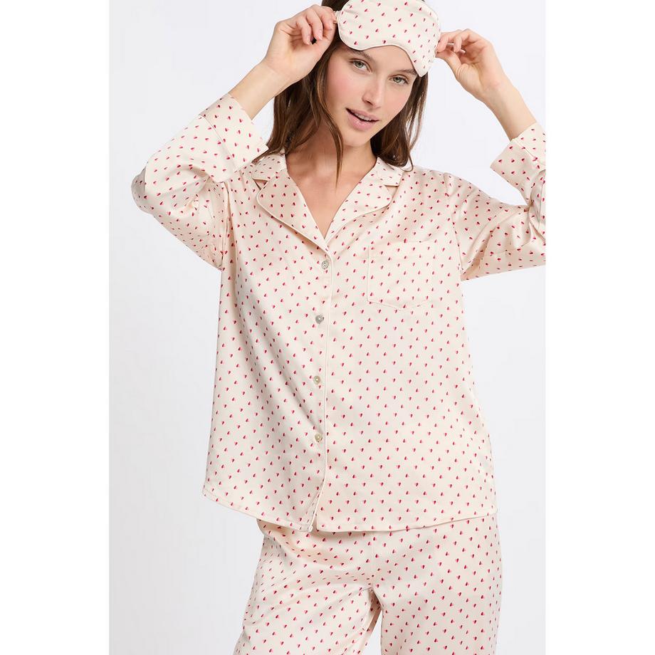 Etam Set Pigiama Stampa Cuore  