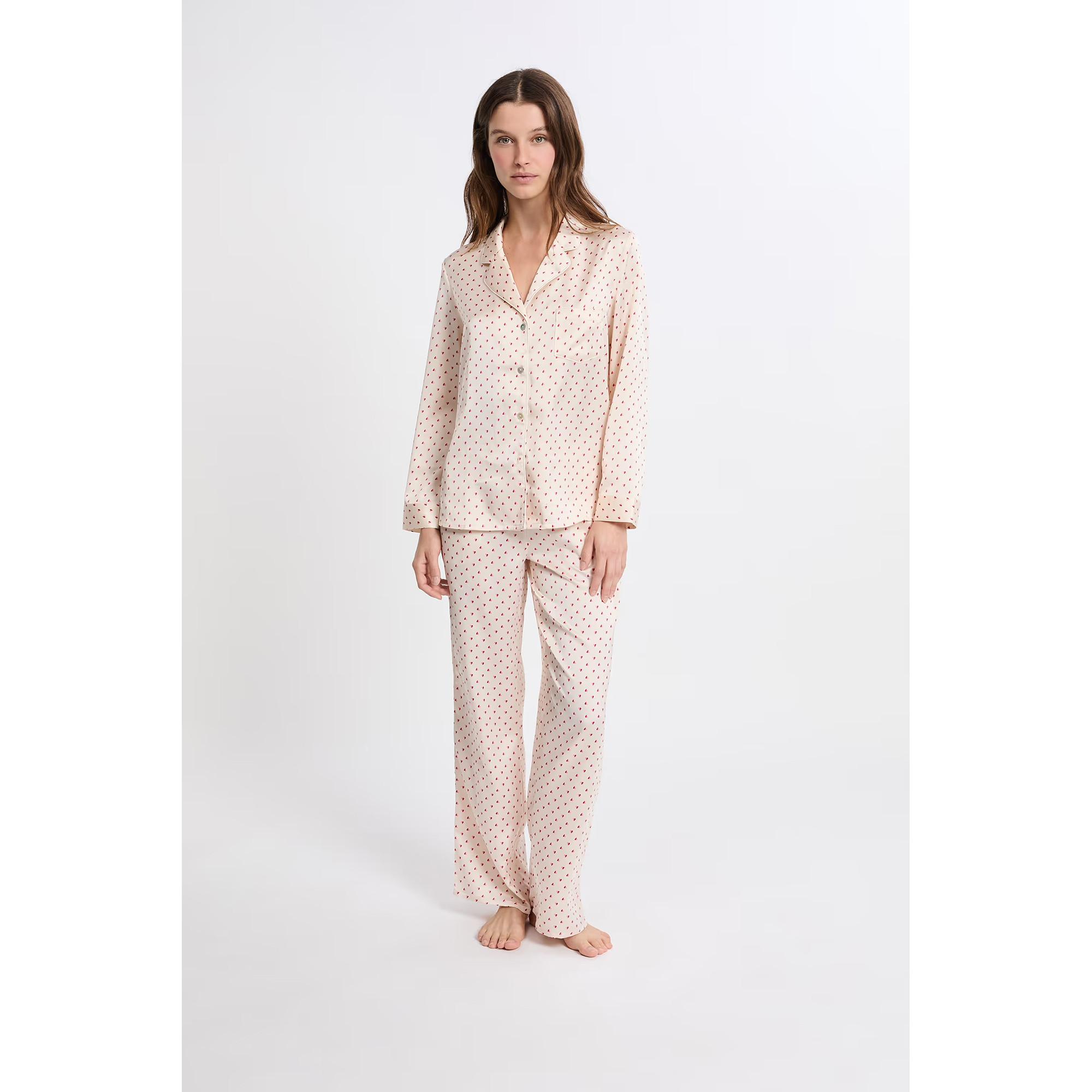 Etam Set Pigiama Stampa Cuori  