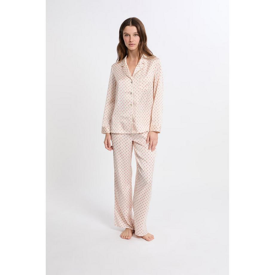 Etam Set Pigiama Stampa Cuore  