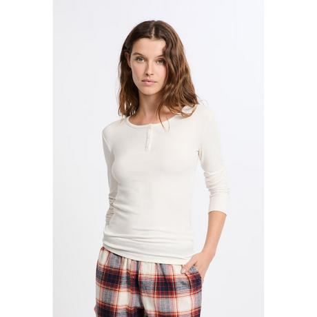 Etam Langarm Henley T-Shirt  