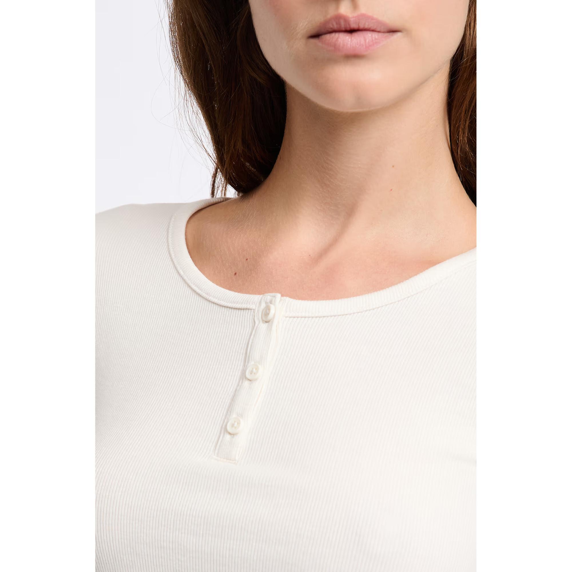 Etam Langarm Henley T-Shirt  