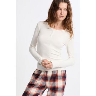 Etam Langarm Henley T-Shirt  