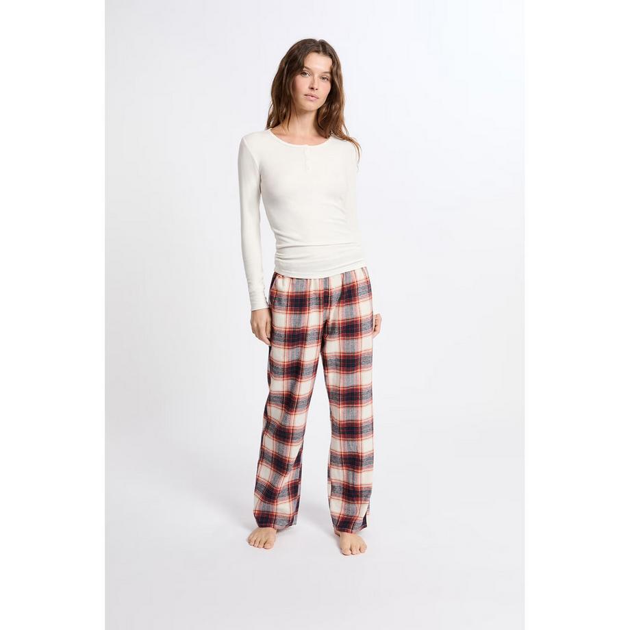 Etam T-shirt Henley Manches Longues  