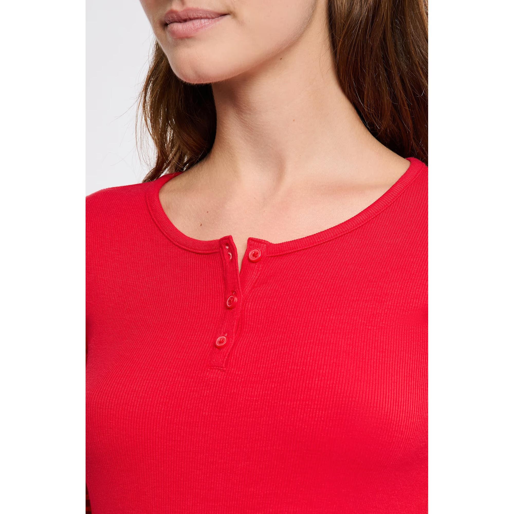 Etam T-shirt Henley à manches longues  