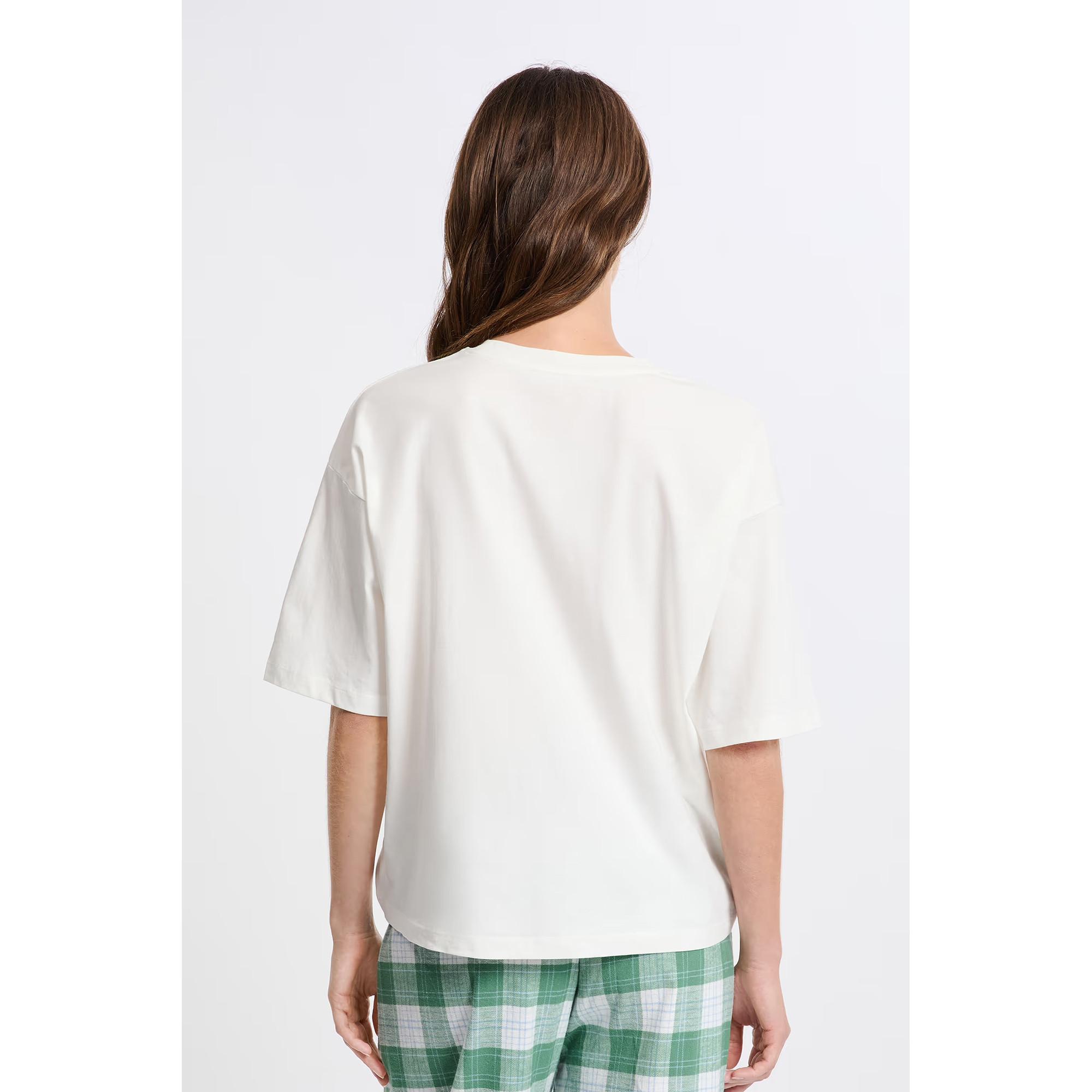 Etam T-Shirt Maniche Corte Stampa Cuore  