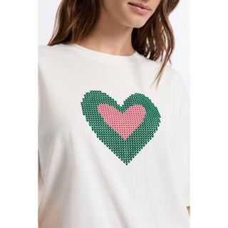 Etam T-Shirt Maniche Corte Stampa Cuore  