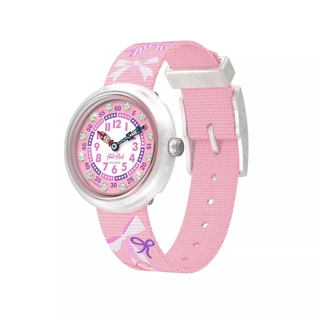 flik-flak - Analoguhr, Pick A Bow, 32mm, Pink