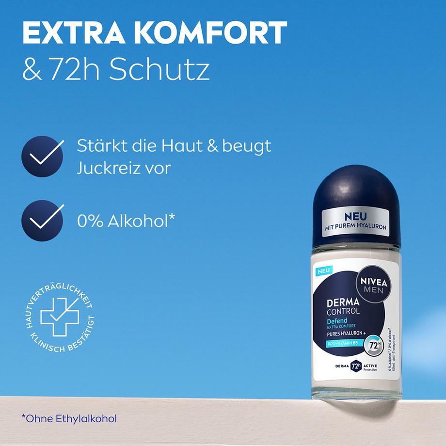 NIVEA  Déo Roll-on Derma Control Defend Male 