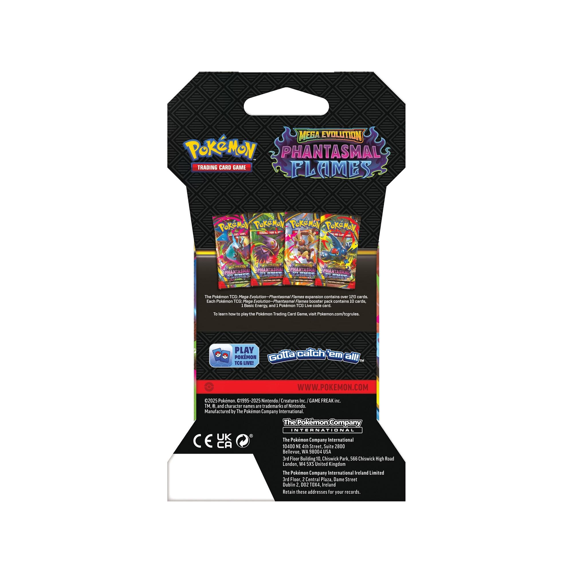 Pokémon  Mega Evolution Phantasmal Flames Sleeved Booster assortiment aléatoire, anglais 