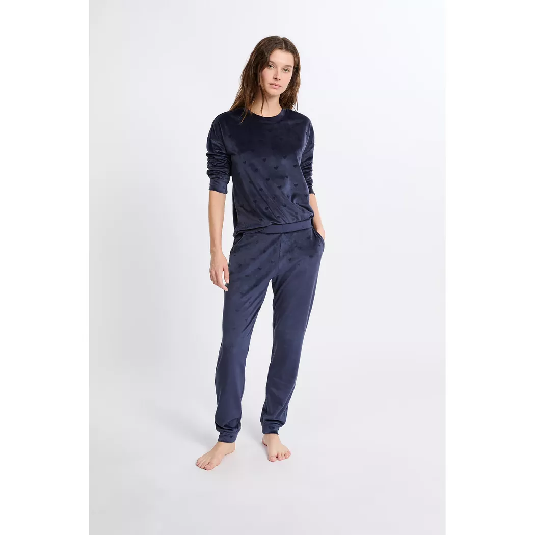 Etam - Pyjama-Set, 2er-Pack, für Damen, Marine, Größe XL