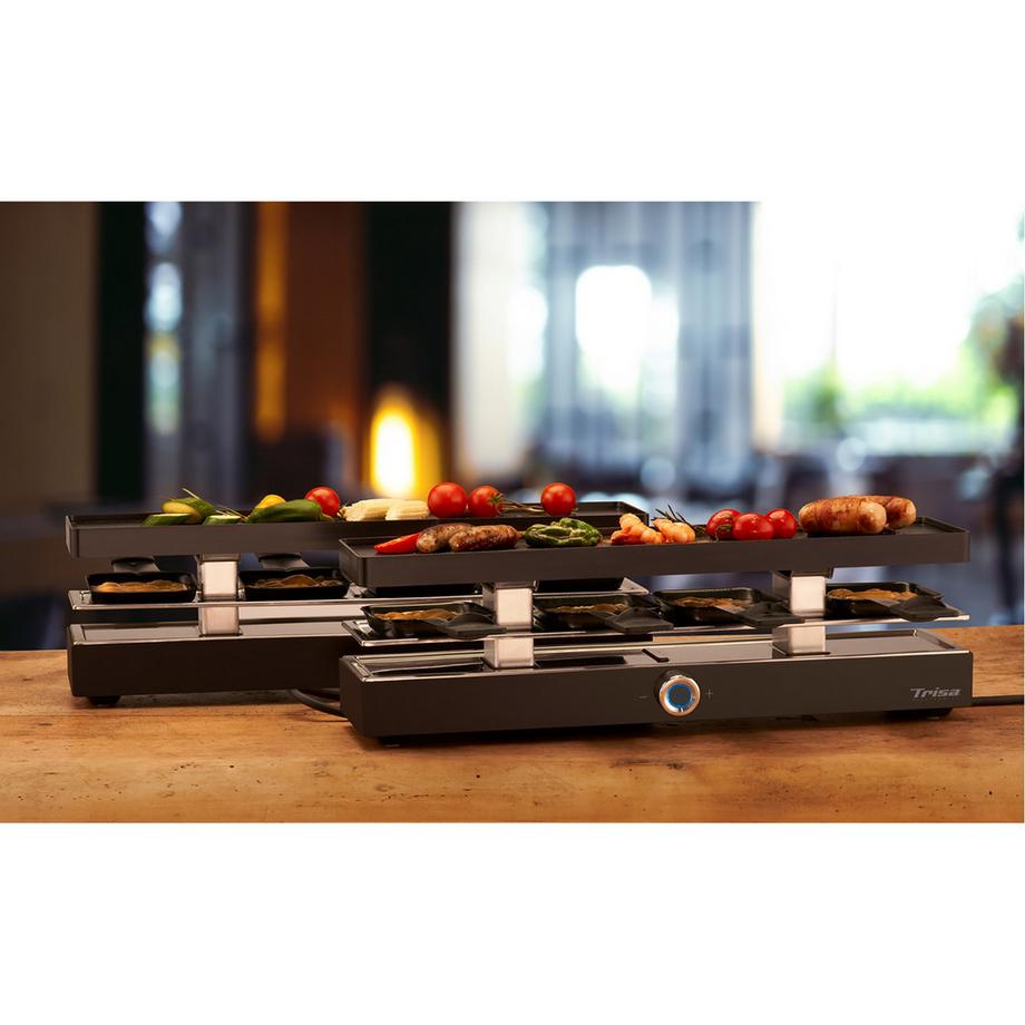 Trisa Gril de table raclette Style Connect, 2 x 4 pers. 