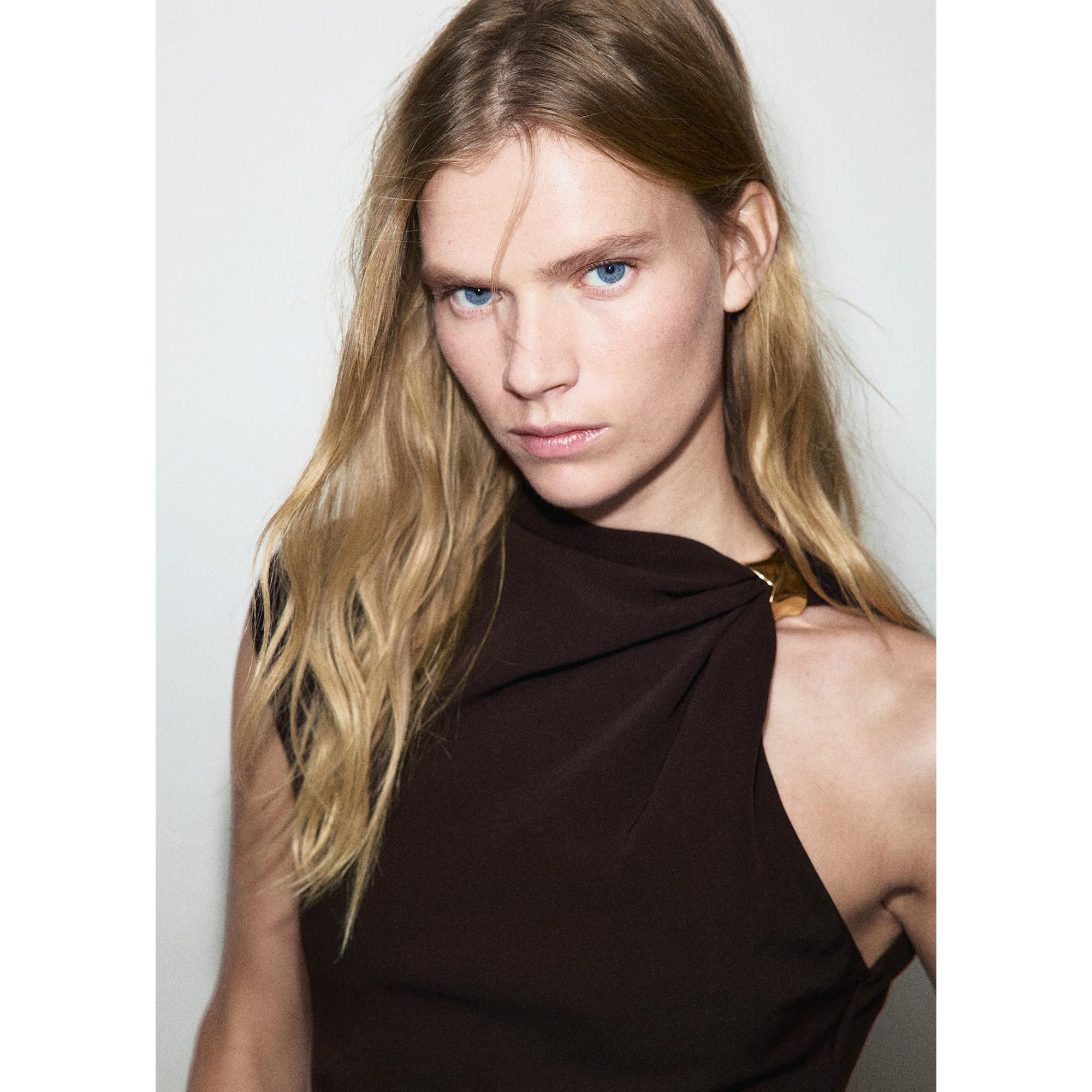 MANGO Joia Neckholder Midikleid  