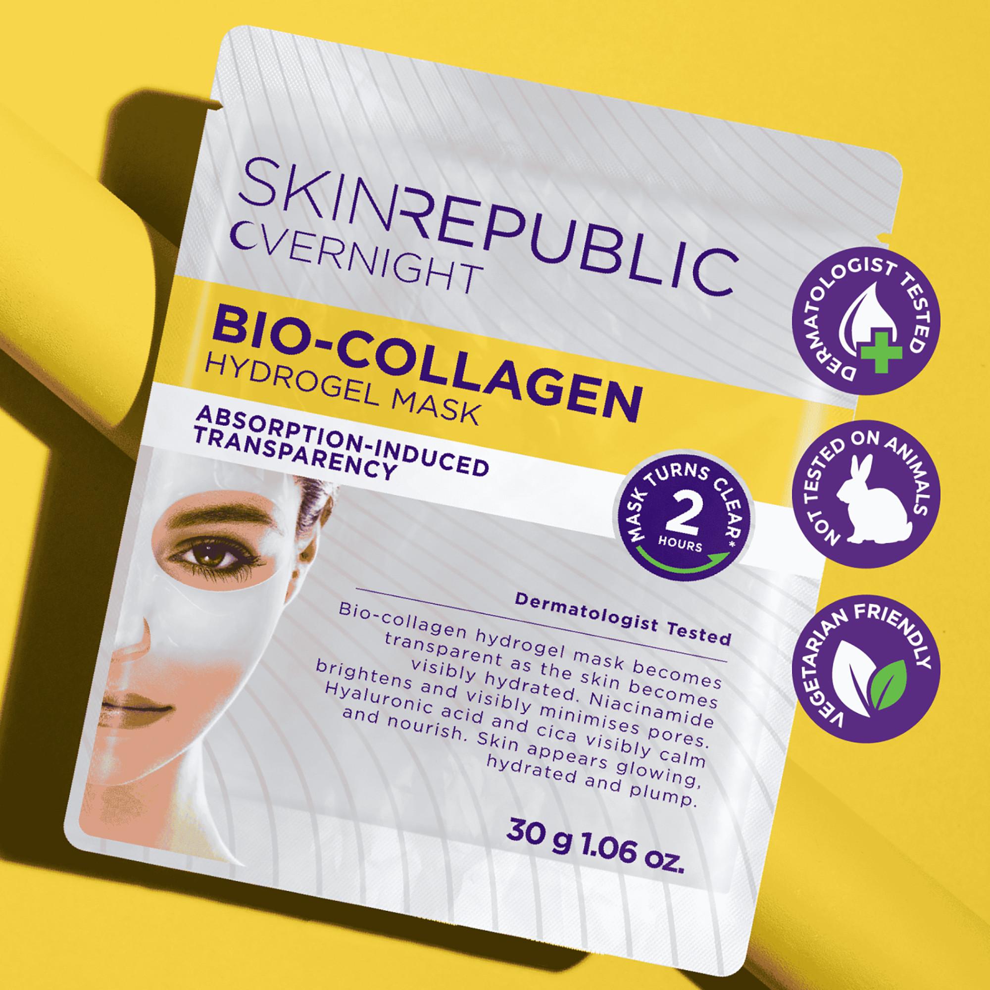 Skin republic  Maschera idrogel notte al biocollagene 