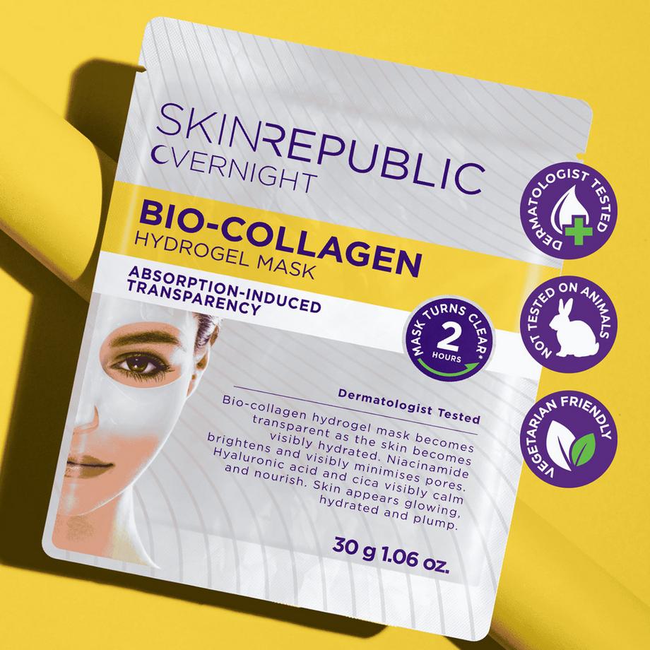 Skin republic  Masque hydrogel de nuit au biocollagène 
