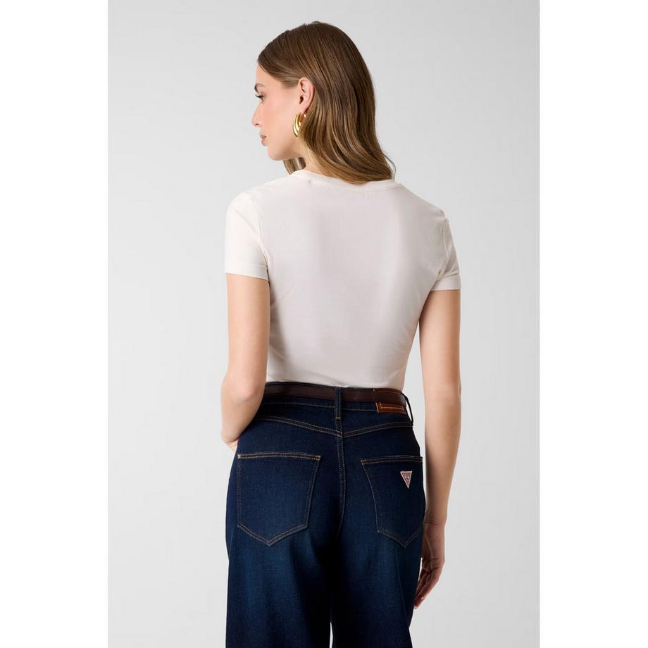 GUESS T-Shirt Logo Strass  