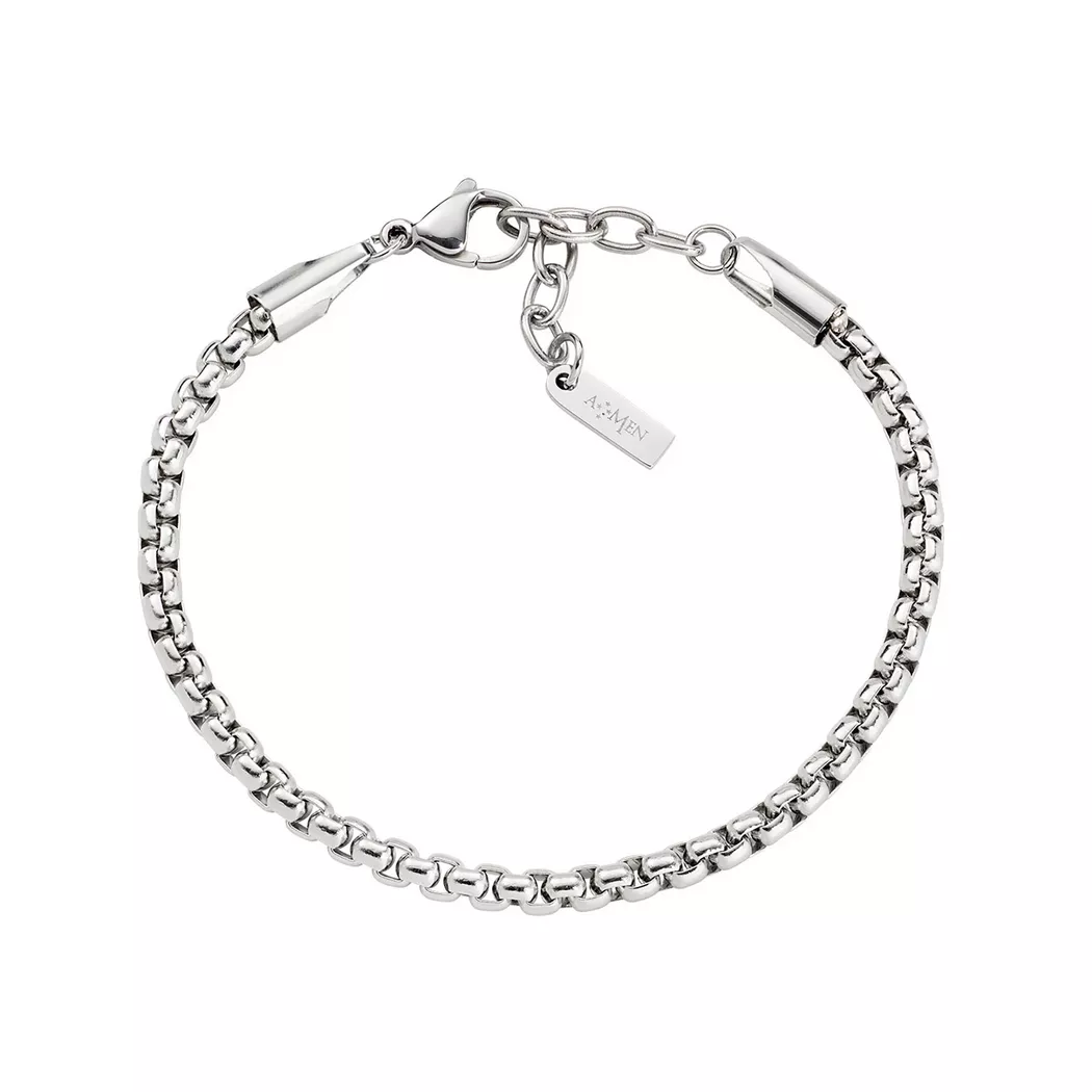 Amen - Armband, Men Steel, 21cm, Silber