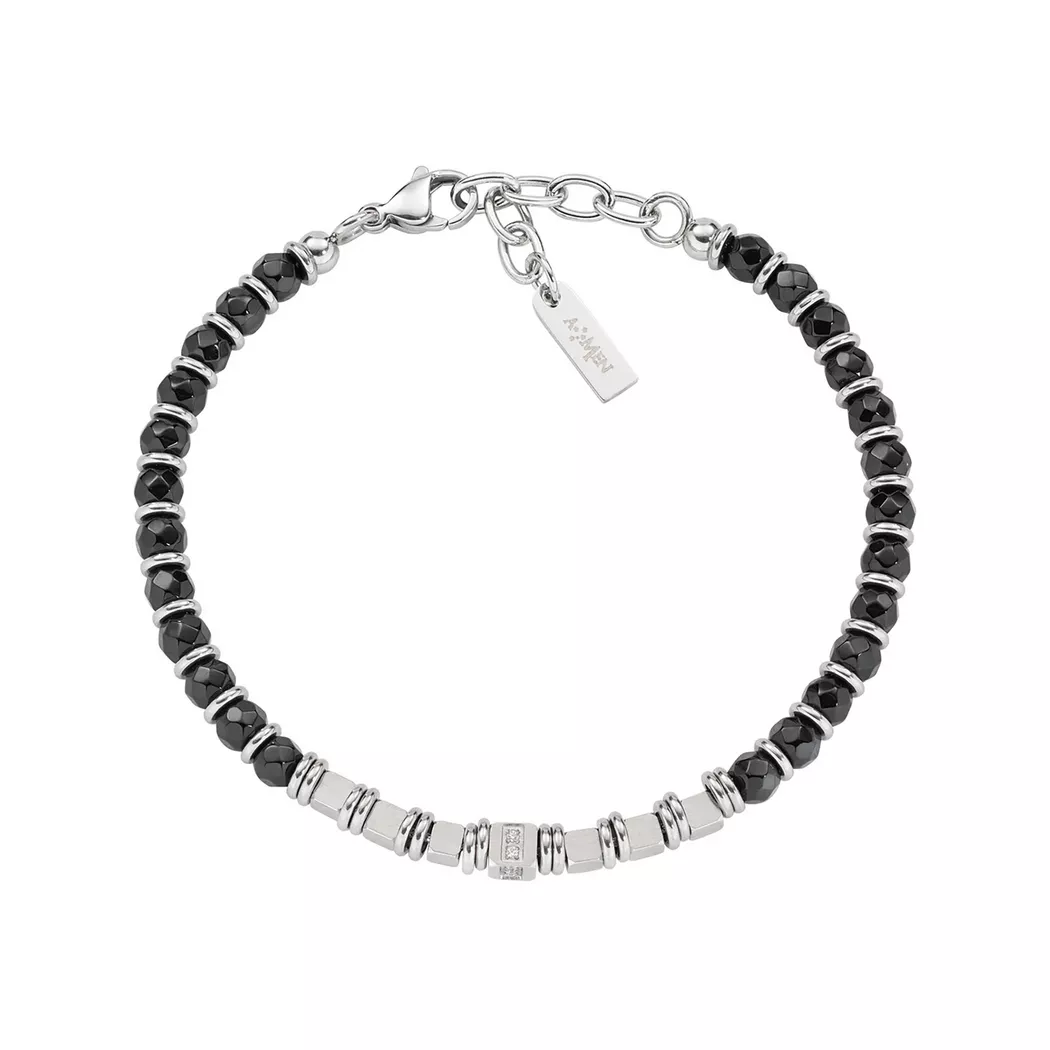 Amen - Armband, Men Steel, 18+3CM, Silber 3