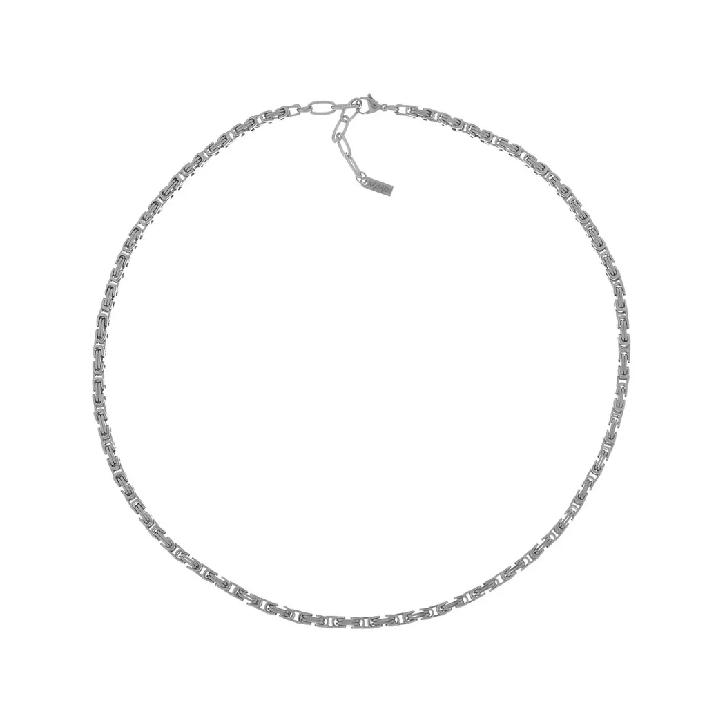 Amen - Halskette, Men Steel, 55.5CM, Silber 4