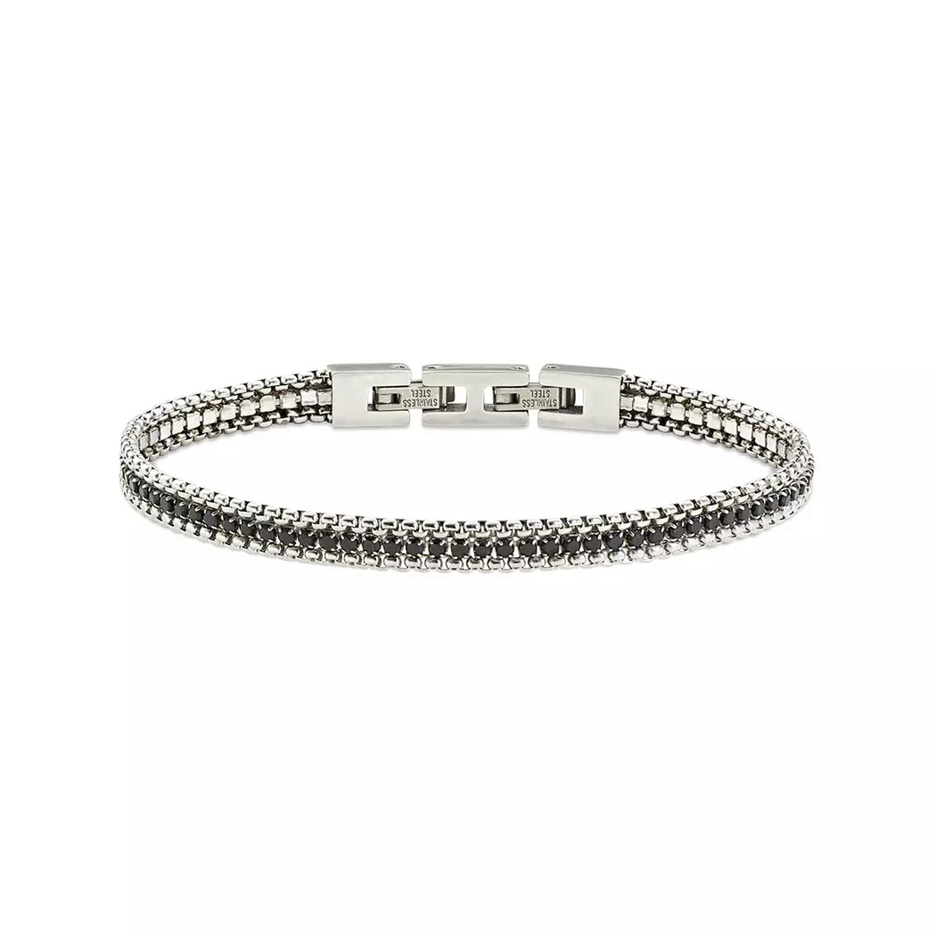 Amen - Armband, Men Steel, 19+2CM, Silber 6
