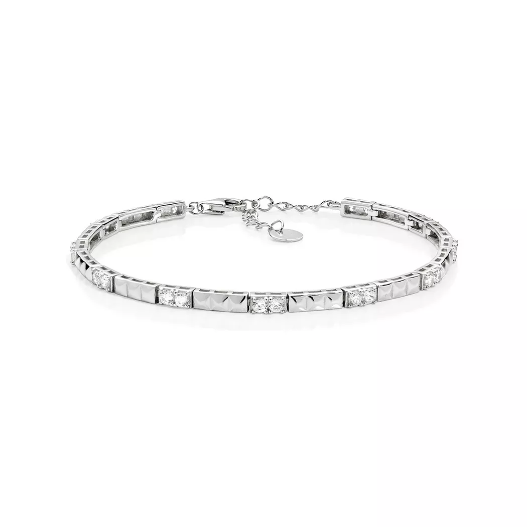 Amen - Armband, Pearls, 16+3CM, Silber