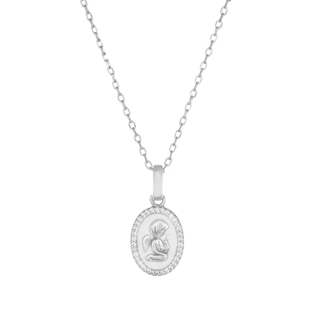 Amen - Halskette, Angels, 35+10CM, Silber