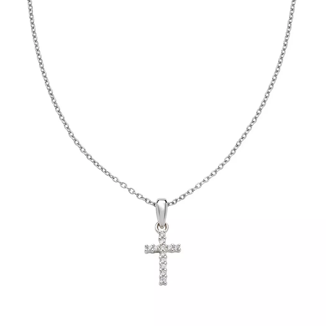 Amen - Halskette, Crosses, 40.5CM, Silber