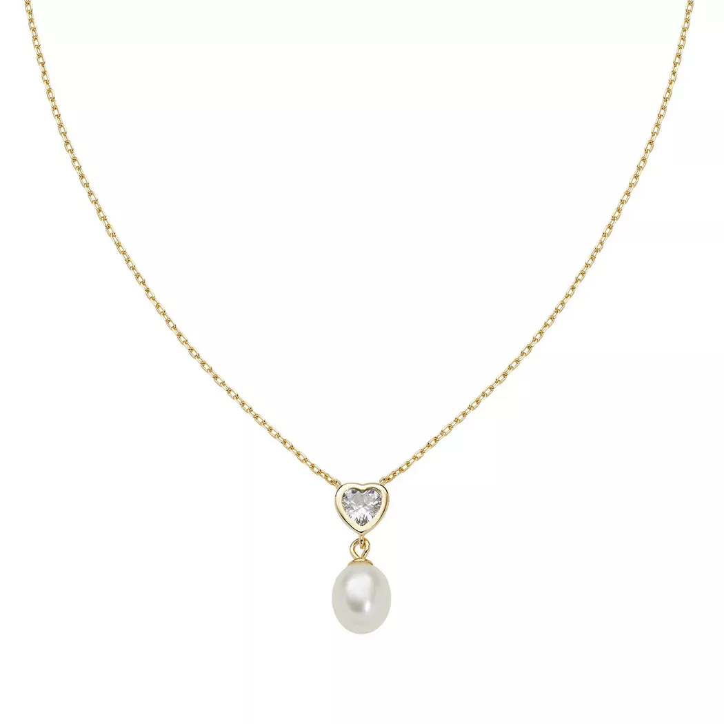 Amen - Halskette, Pearls, 40.5CM, Goldfarben 2
