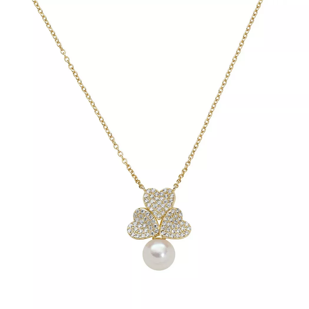 Amen - Halskette, Pearls, 40.5CM, Goldfarben