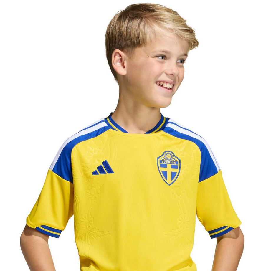 adidas Sweden 26 Home Replica Kids Maillot de foot 