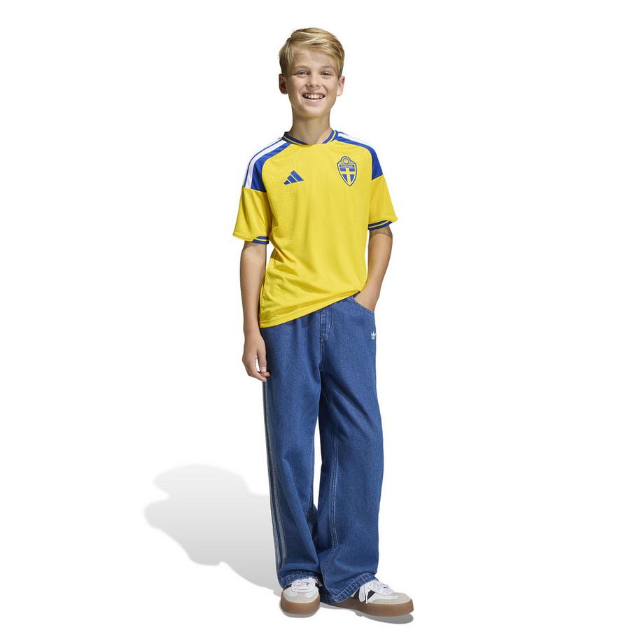 adidas Sweden 26 Home Replica Kids Maillot de foot 