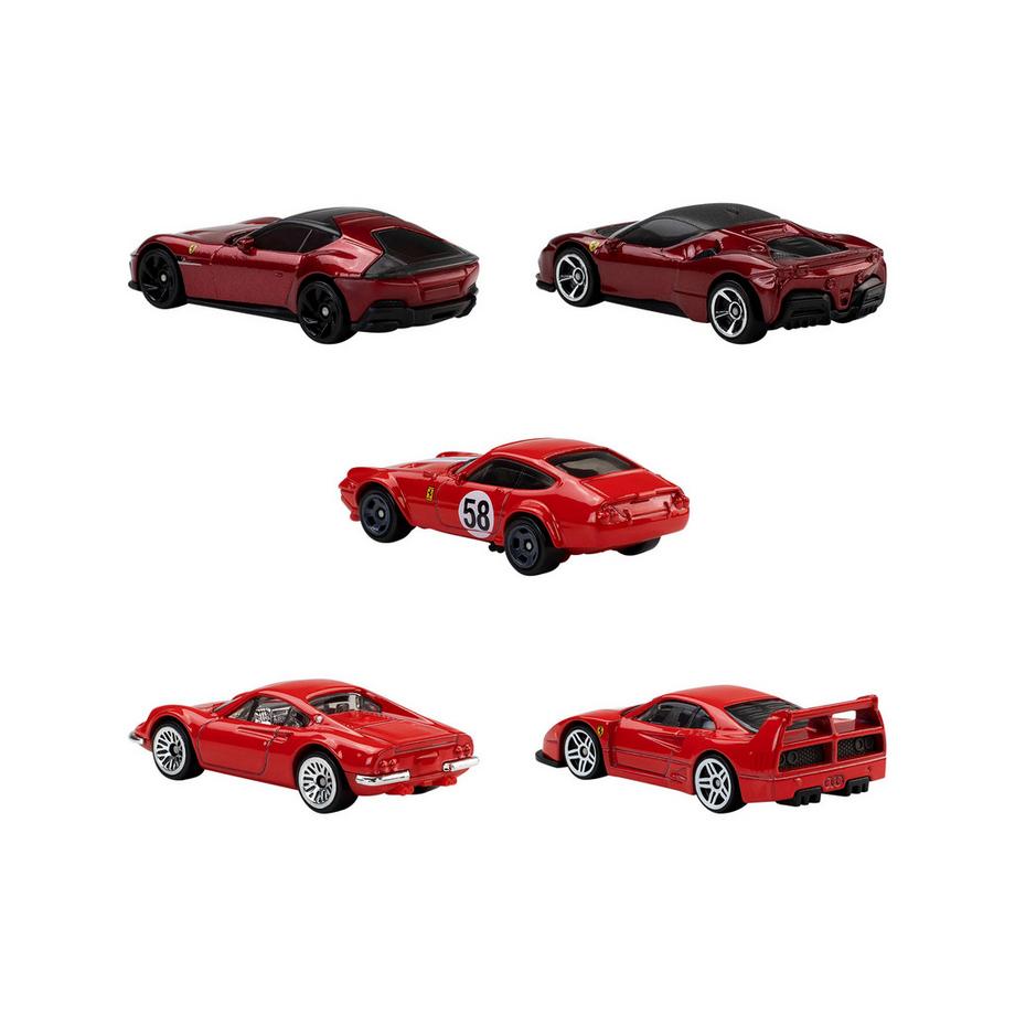 Hot Wheels  Ferrari Confezione da 5  