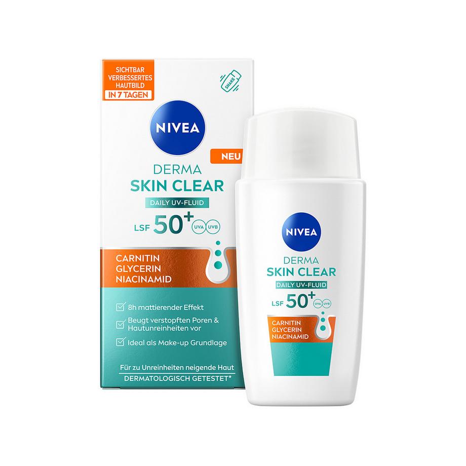 NIVEA  Fluide UV Daily Derma Skin Clear FPS 50+ 