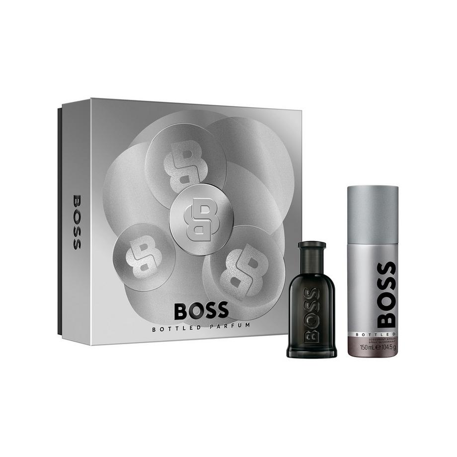 HUGO BOSS Set regalo doppio con profumo in bottiglia e deodorante spray per uomo  