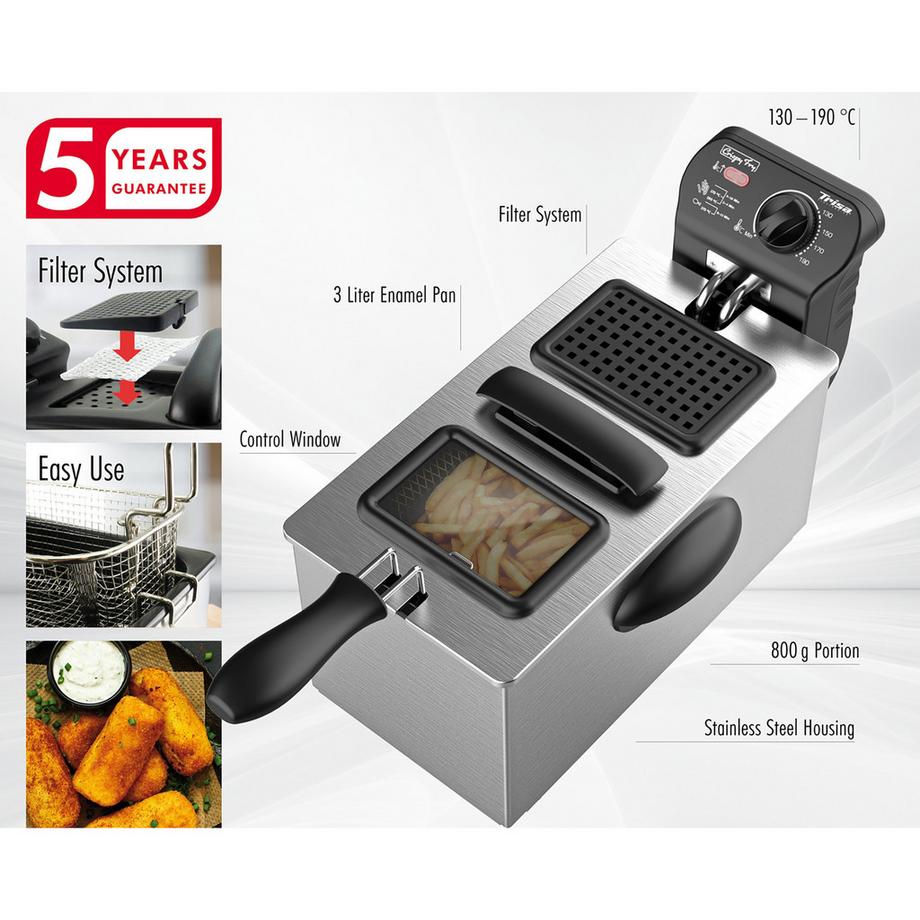 Trisa Friggitrice Crispy Fry, 3 lt 