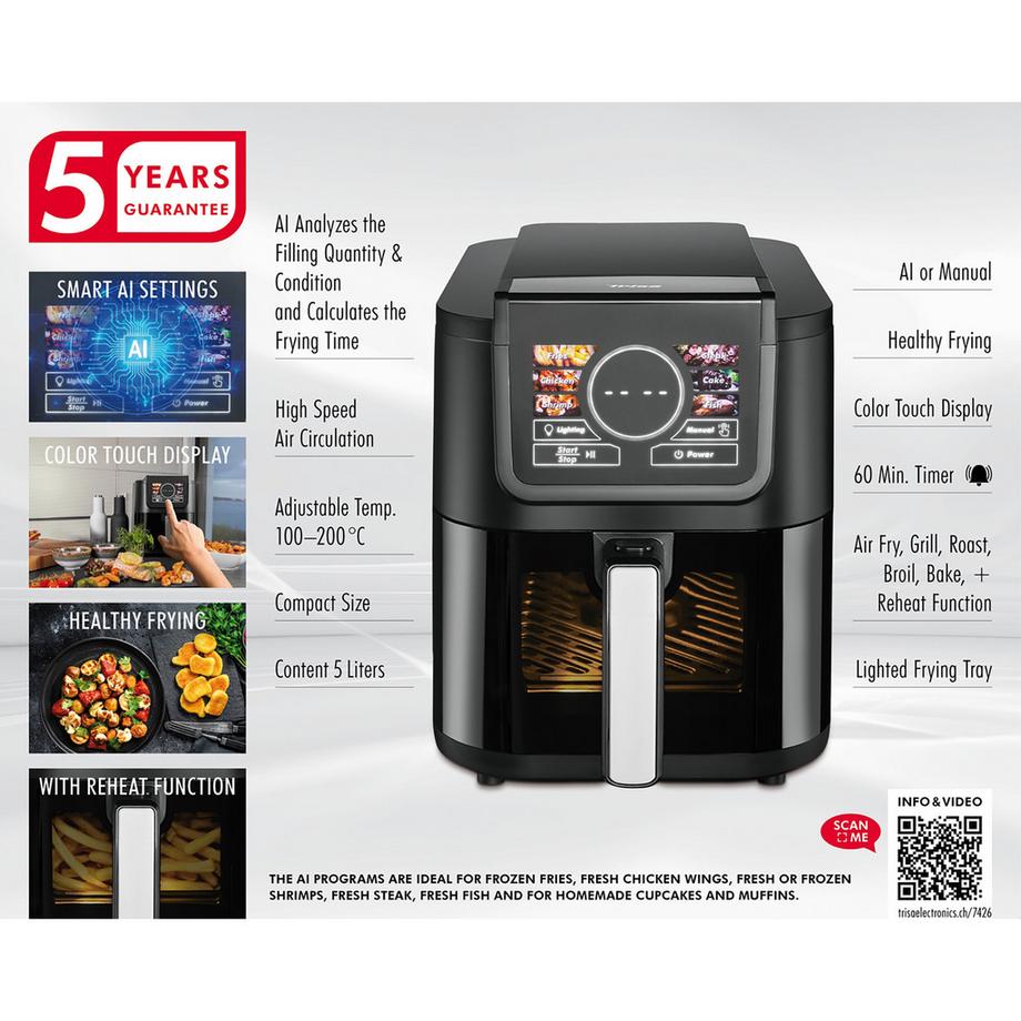 Trisa Friggitrice ad aria calda Al Fry Pro 