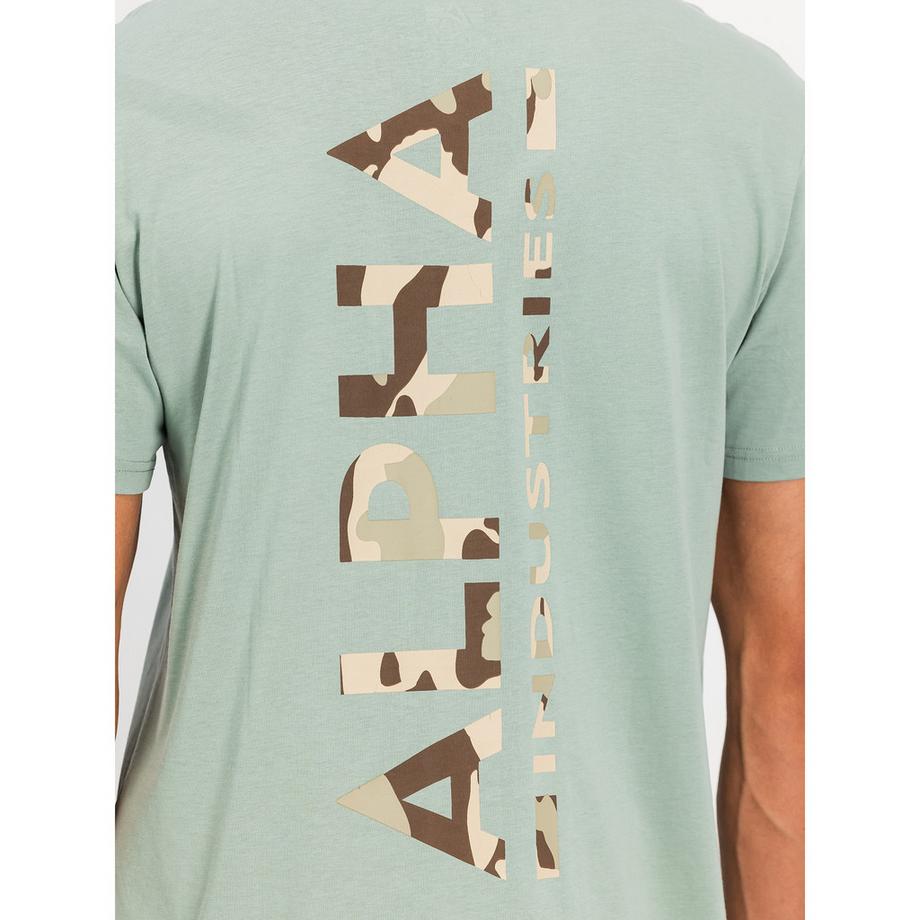 Alpha Industries Backprint T Camo Print T-Shirt  