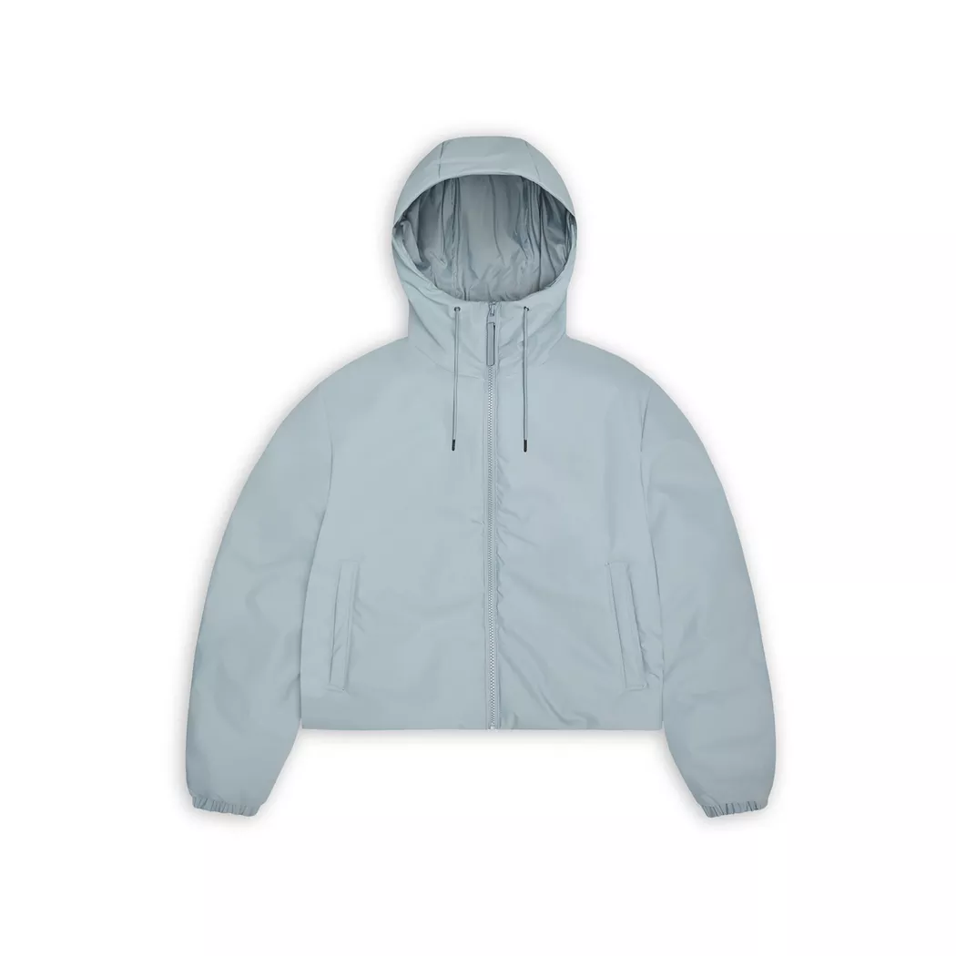 Rains unisex. 15780 Veste Lohja Short Insulated blue (L), Bleu, Casuel, Sport, Imperméable, Polyester