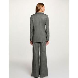 MORGAN Pantalon à rayures fines coupe large  