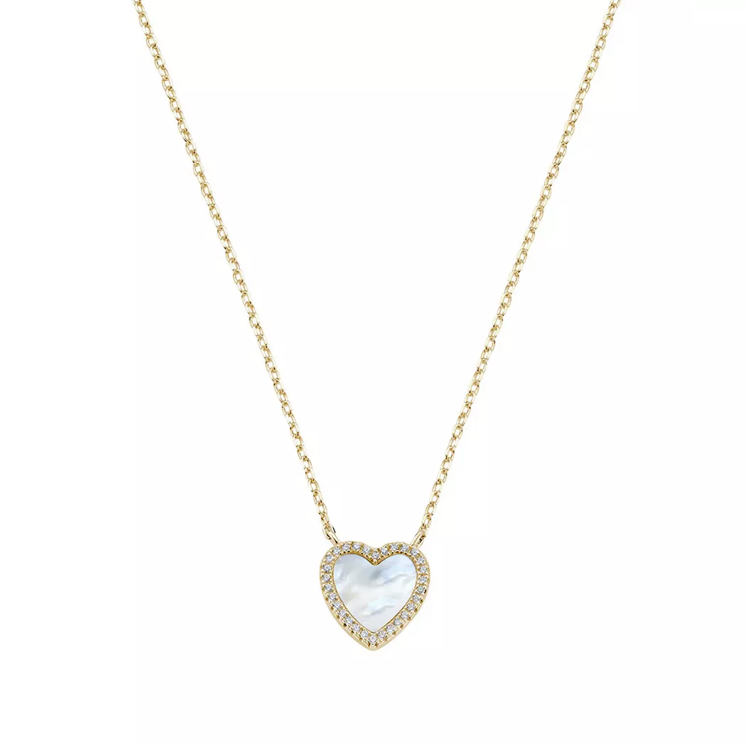 Amen - Halskette, Mother-of-pearl, 40.5CM, Goldfarben