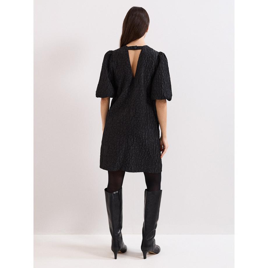 Phase Eight Strukturiertes Kurzarm Mini Kleid  