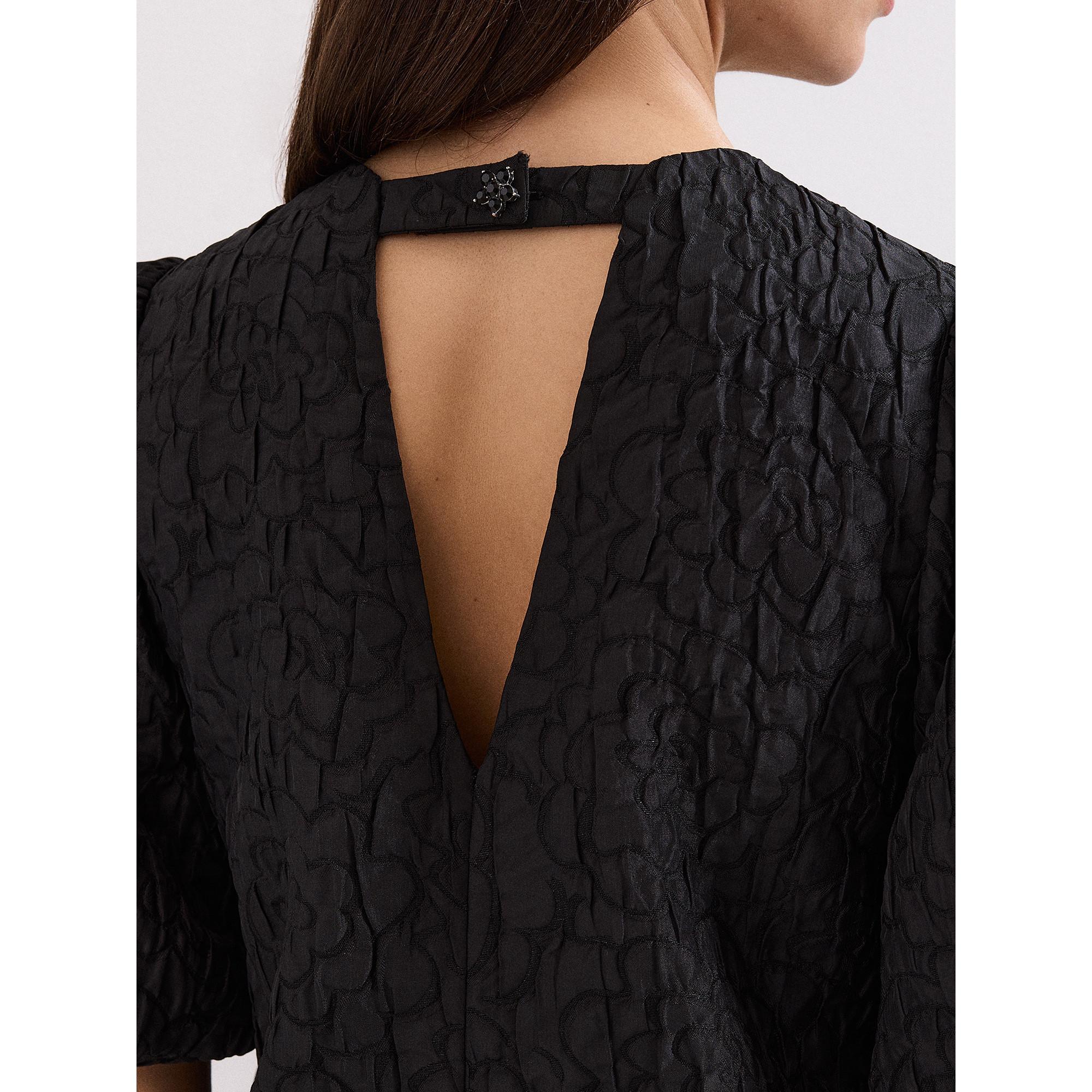 Phase Eight Mini abito testurizzato con maniche a sbuffo  