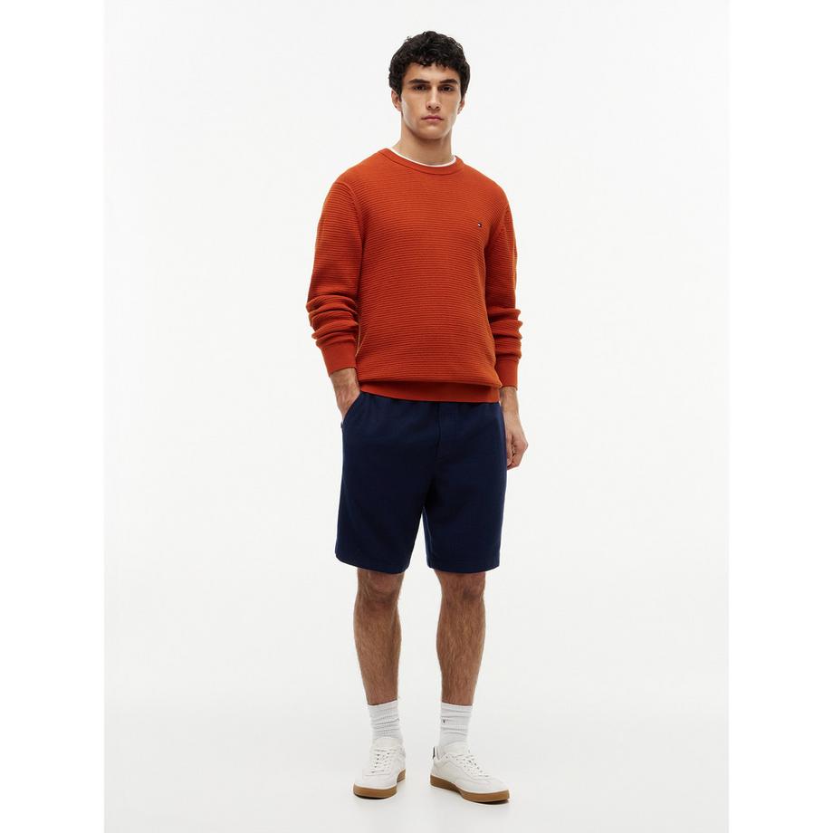 TOMMY HILFIGER Pull col rond texturé  