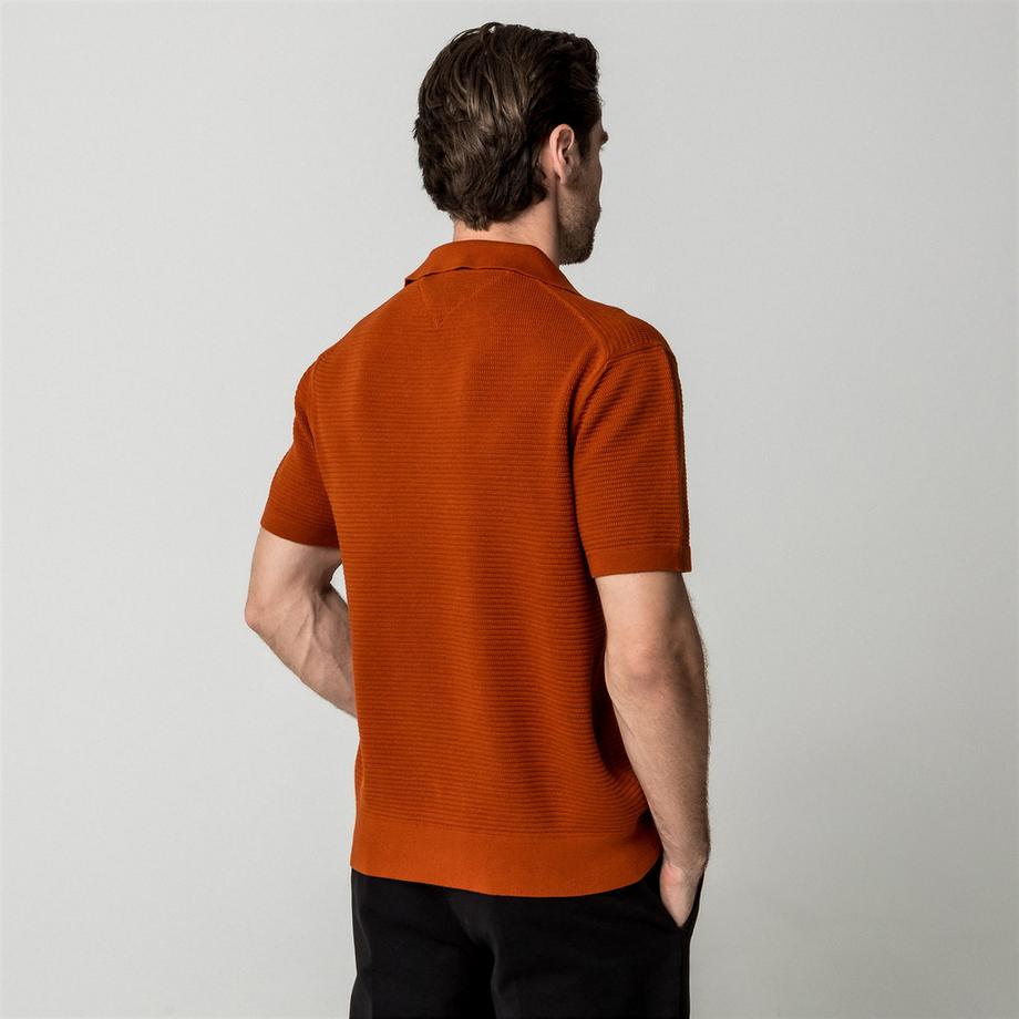 TOMMY HILFIGER Polo in Maglia a Costine  