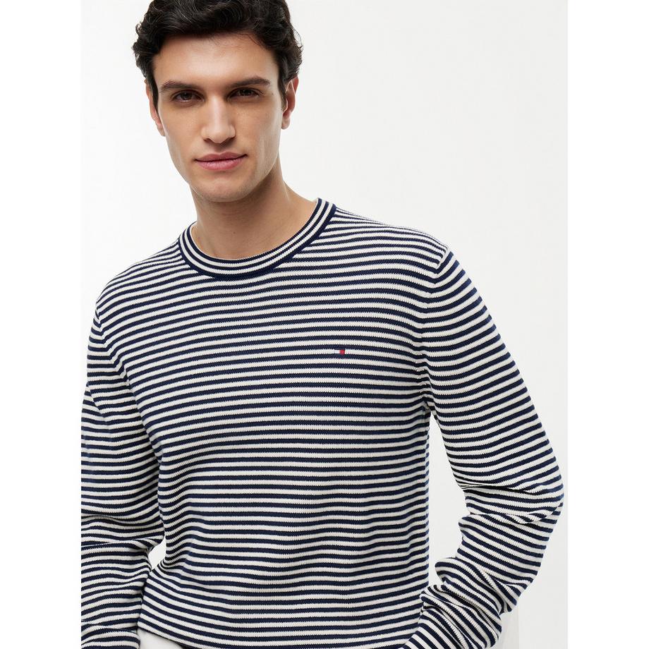 TOMMY HILFIGER Strukturierter Rundhals Pullover  