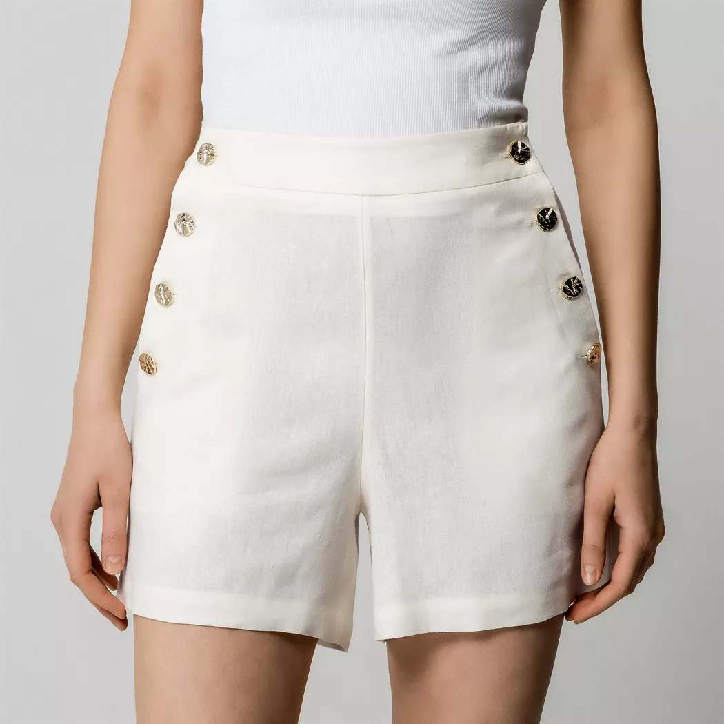 Manor Woman - Shorts, für Damen, Ecru Größe 38 2