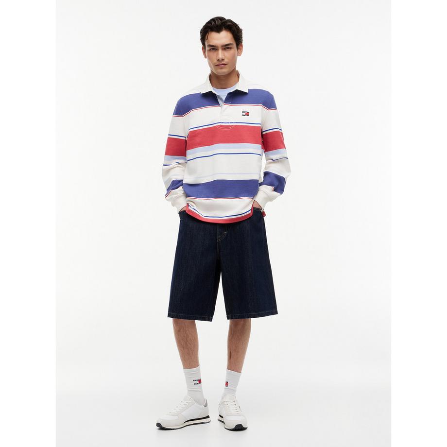 TOMMY JEANS Polo rayé à manches longues  