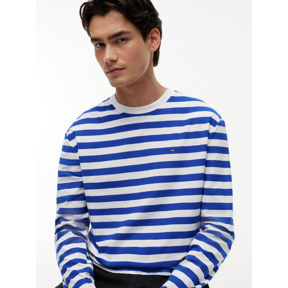 TOMMY JEANS T-shirt a maniche lunghe a righe  