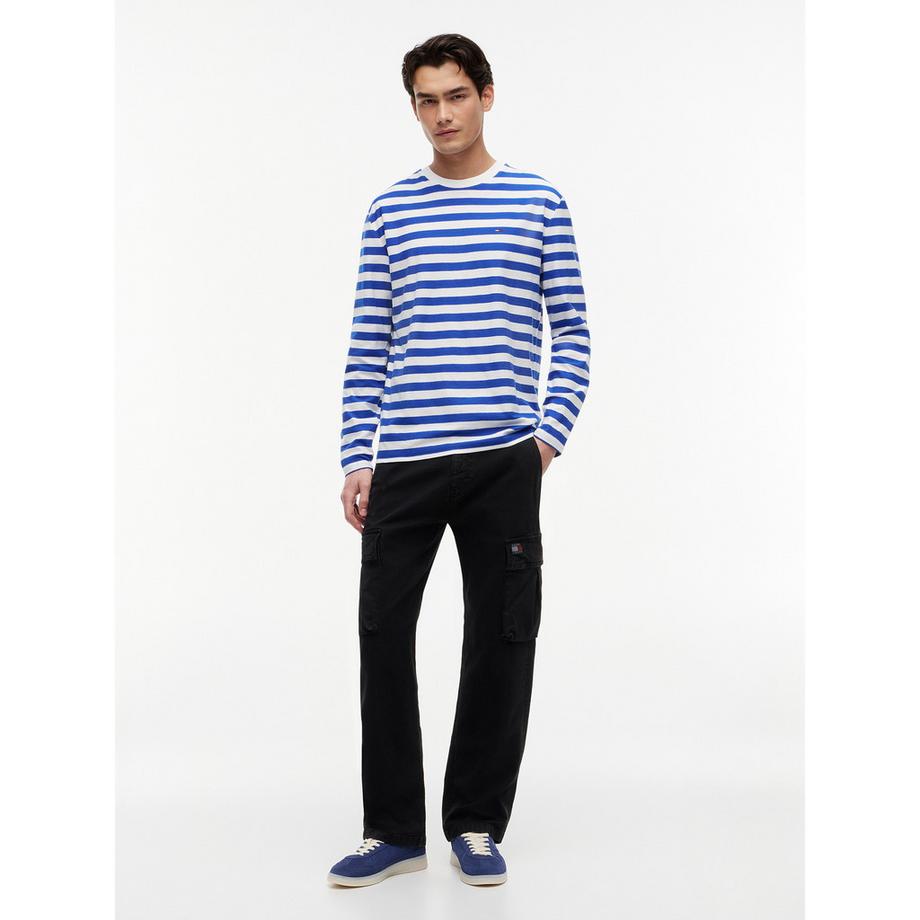 TOMMY JEANS T-shirt a maniche lunghe a righe  